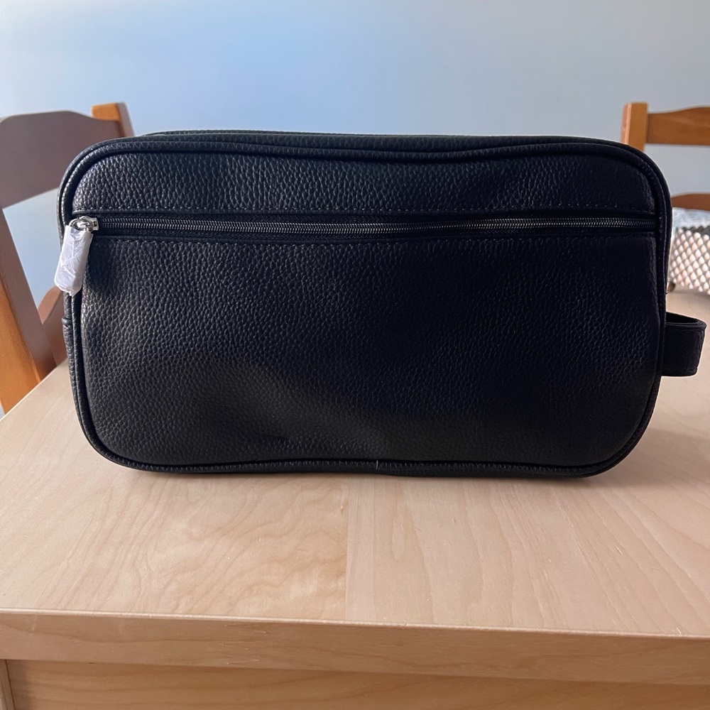 Thirty-One Black Toiletry Bag with Textured Finish